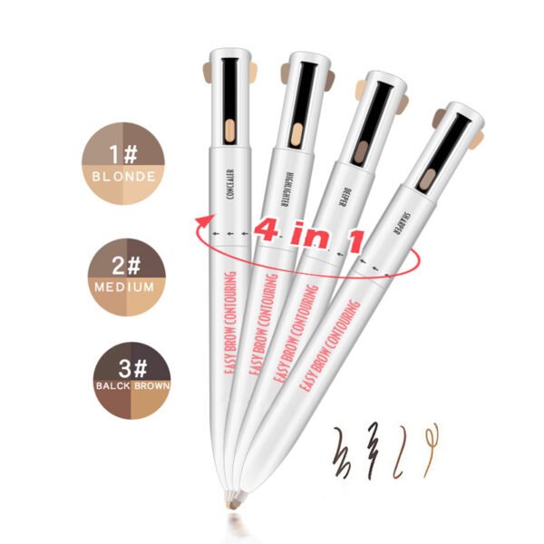 Best Custom Natural Rotating 4 in 1 Eyebrow Pencil - Image 3