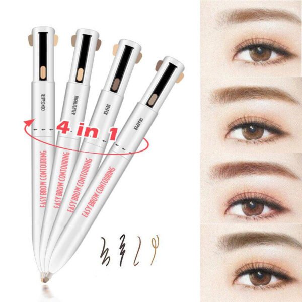 Best Custom Natural Rotating 4 in 1 Eyebrow Pencil - Image 4